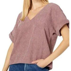 Madewell Corduroy Short Sleeve Top Size Small